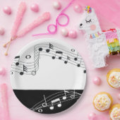 Music Themed Picnic & Party 7" Paper Tellers Pappteller (Party)