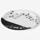 Music Themed Picnic & Party 7" Paper Tellers Pappteller (Schrägansicht)