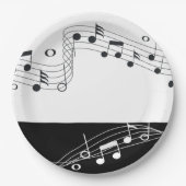 Music Themed Picnic & Party 7" Paper Tellers Pappteller (Vorderseite)