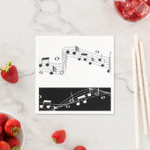 Music Themed Picnic & Party Cocktail Napkins Serviette (Beispiel)