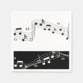 Music Themed Picnic & Party Cocktail Napkins Serviette (Vorderseite)