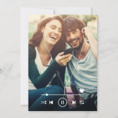 Music Themed Wedding Foto Save the Date (Vorderseite)