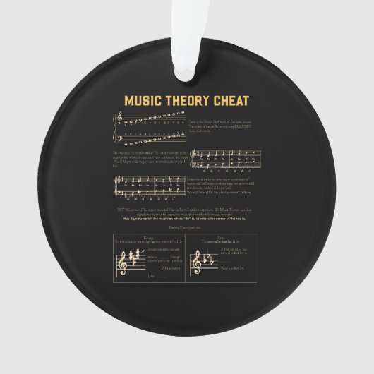Music Theory Ornament (Vorderseite)