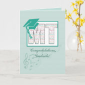 Music Therapy Abschluss Herzlichen Glückwunsch, MT Karte (Gelbe Blume)