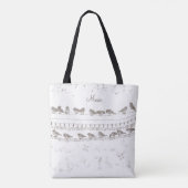 Music Tote Bag mit Birnen - Personalisiert Tasche (Rückseite)