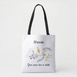 Music Tote Bag - Personalisiert Tasche