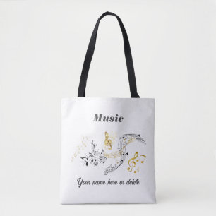 Music Tote Bag - Personalisiert Tasche