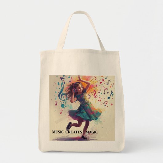 Music Tote Bag Tragetasche (Vorne)