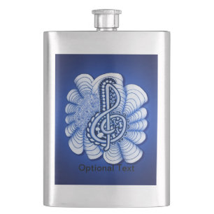 Music Treble Clef Blue Flachmann