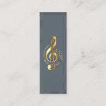 Music Treble Clef Chrome Personalisiert Mini