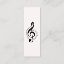 Music Treble Clef Chrome Personalisiert Mini