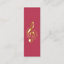 Music Treble Clef Chrome Personalisiert Mini