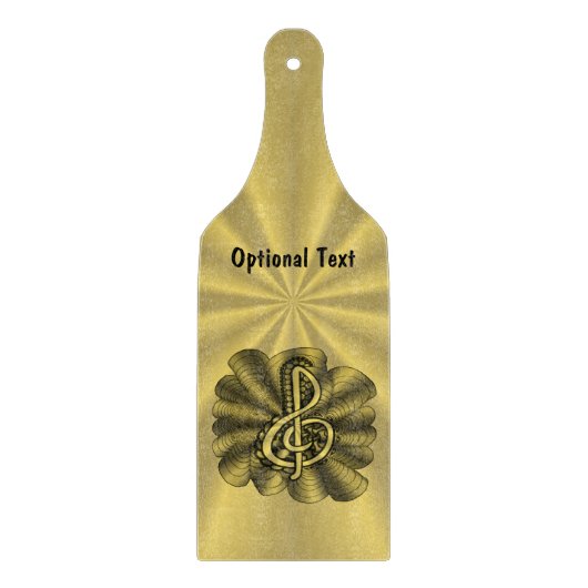 Music Treble Clef Gold angepasst Schneidebrett (Vorderseite)