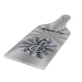 Music Treble Clef Silver Schneidebrett (Ecke)