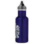 Music Treble Clef Silver Trinkflasche (Rechts)