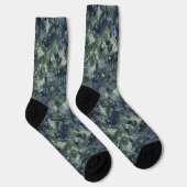 Music Treble Clef und Notes Abstraktes Muster Socken (Rechts)