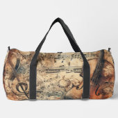 Music Treble Clef & Violin Duffle Bag (Vorderseite)