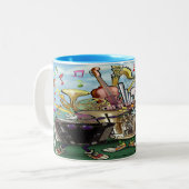 Music Two-Tone-Coffee-Tasse Zweifarbige Tasse (Vorderseite Links)