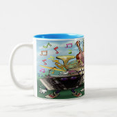 Music Two-Tone-Coffee-Tasse Zweifarbige Tasse (Links)