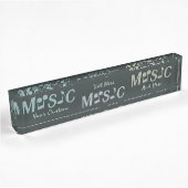 MUSIC-Typenschild Namensplakette