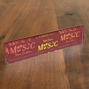 MUSIC-Typenschild Namensplakette