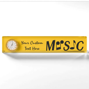 MUSIC-Typenschild Namensplakette