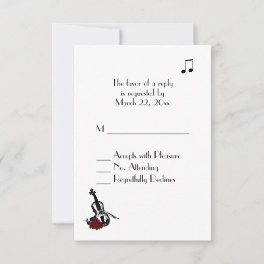 Music UAWG RSVP Karte (Vorderseite)