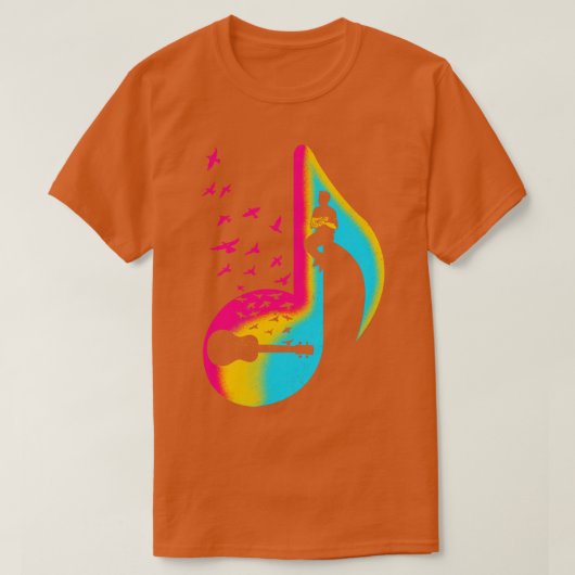 Music Ukulele Player T-Shirt (Design vorne)