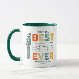 Music Vater Bester Vater je Gitarrenakkorde Person Tasse