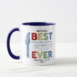 Music Vater Bester Vater je Gitarrenakkorde Person Tasse