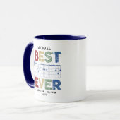 Music Vater Bester Vater je Gitarrenakkorde Person Tasse (Vorderseite Links)
