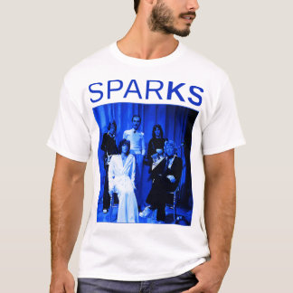 Music Vintage Retro Sparks-Blue Christmas   T-Shirt