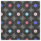 Music Vinyl Platten Musiknoten Stoff (Muster)