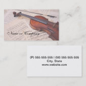 MUSIC VISITENKARTE (Vorne/Hinten)