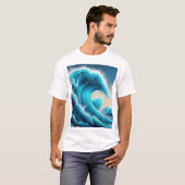 Music Wave Ocean Men's Graphic T - Shirt (Vorne ganz)