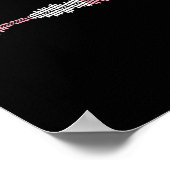 Music Waves Subtle Trans Pride Flag Transgender Ri Poster (Ecke)