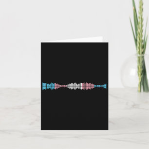Music Waves Subtle Trans Pride Transgender Ri Karte