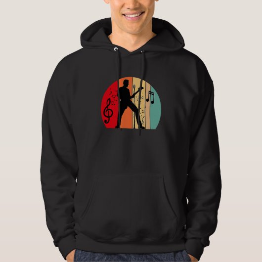 music with guitars musical notes guitarist hoodie (Vorderseite)