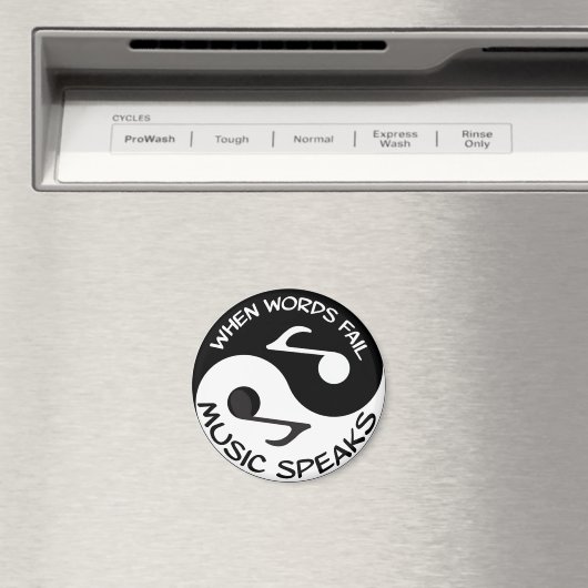 Music Yin Yang Magnet (In Situ (Geschirrspüler))