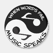 Music Yin Yang Magnet (Vorne)