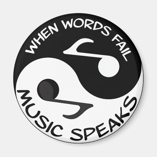 Music Yin Yang Magnet (Vorne)