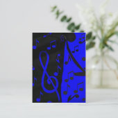 Music Zone_ Postkarte (Stehend Vorderseite)