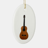 Musical Acoustic Gitarre Weihnachten Keramik Ornament (Rechts)