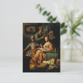 Musical Allegory von Rembrandt Postkarte (Stehend Vorderseite)