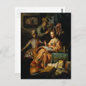 Musical Allegory von Rembrandt Postkarte (Vorne/Hinten)