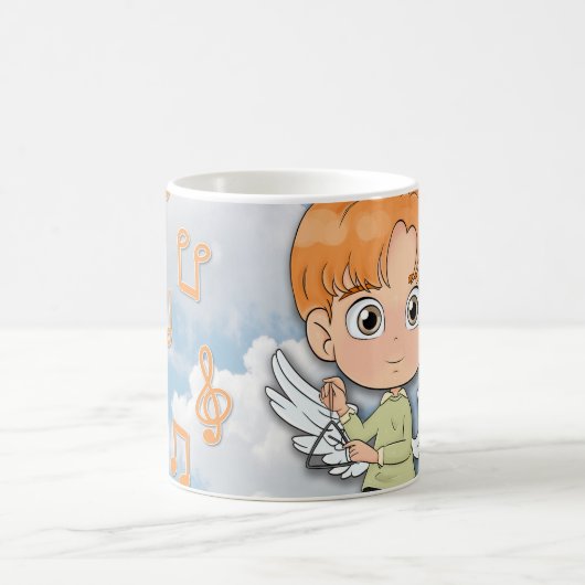 Musical Angel Comic wird zu Kaffeetasse (Mittel)