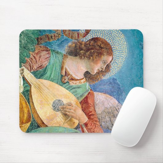 Musical angel playing guitar mousepad (Mit Mouse)