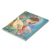 Musical angel playing guitar notizblock (Rotiert)