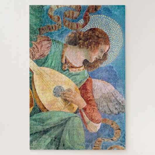 Musical angel playing guitar puzzle (Vertikal)