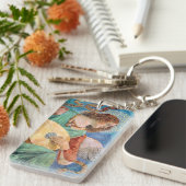 Musical angel playing guitar schlüsselanhänger (Vorderseite rechts)